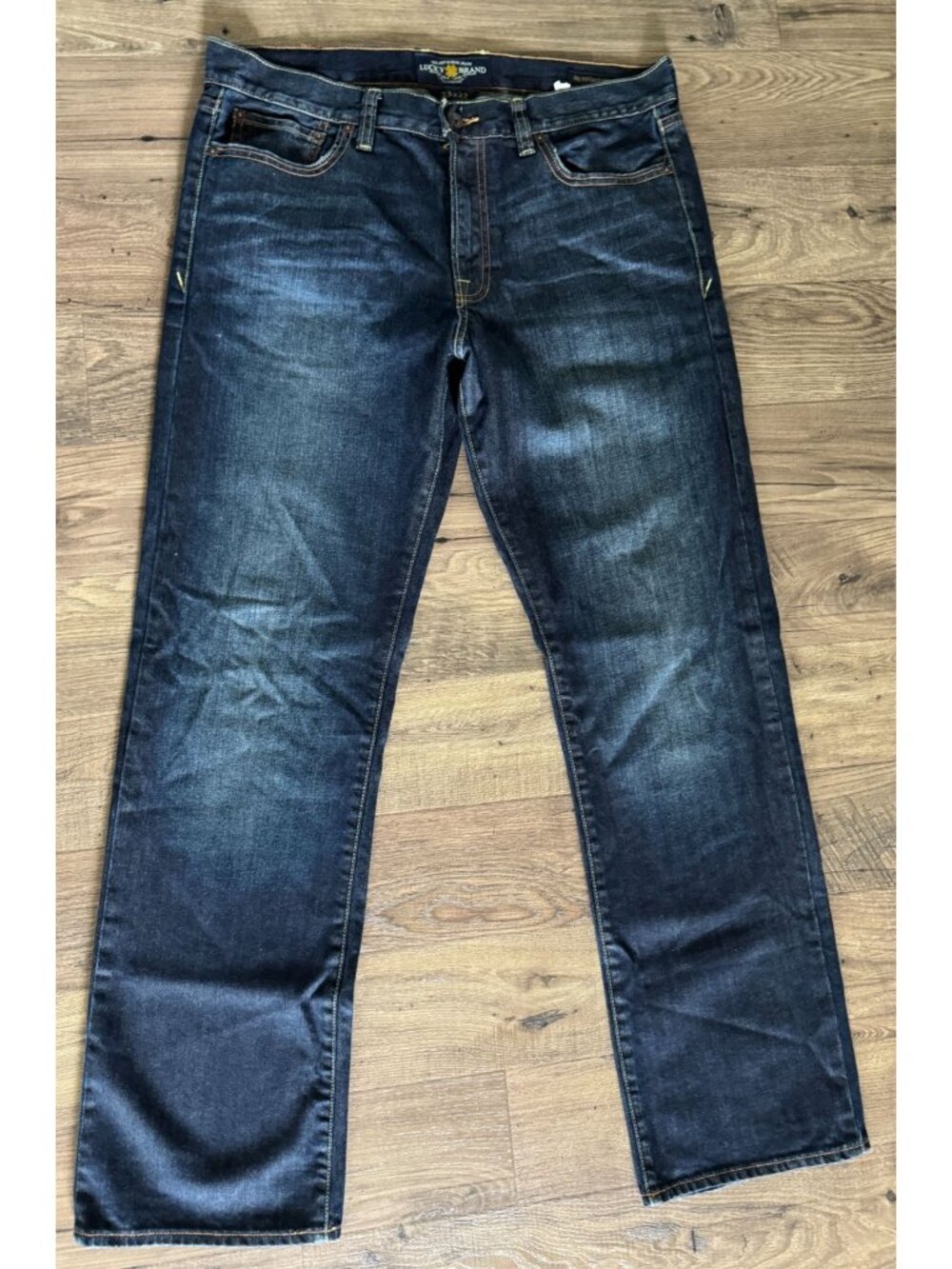 Lucky Brand 361 Vintage Straight Jeans Covington Dark Wash Cotton Men’s 33x32